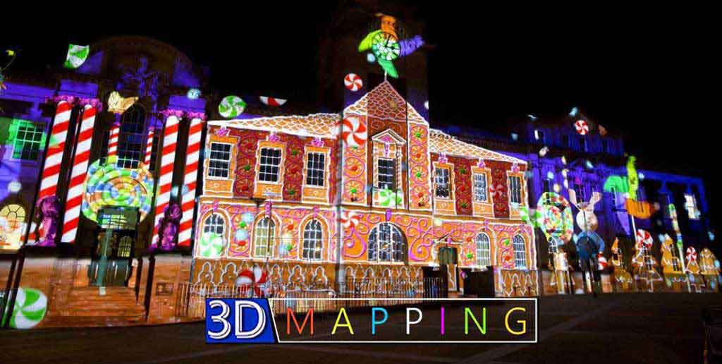 نورپردازی سه بعدی - ویدئو مپینگ - تری دی مپینگ -3d مپینگ
